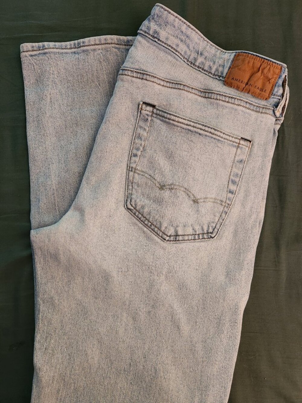 American Eagle Men's Jeans Athletic Straight Light Wash 33x34 - Picture 3 of 6